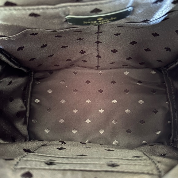 Kate Spade Chelsea Medium leopard print Backpack NWT Black Gold - Picture 5 of 8